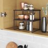 Brown Cabinet Shelf Organizer